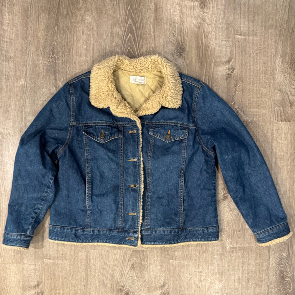 Vintage Christopher & banks Denim trucker jacket size 1X